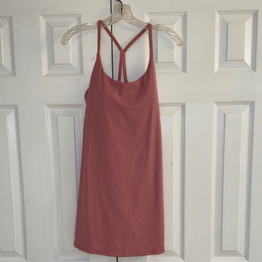 Halara: Like New - Dusty Pink Athletic Dress with Built-in Shorts Size Medium